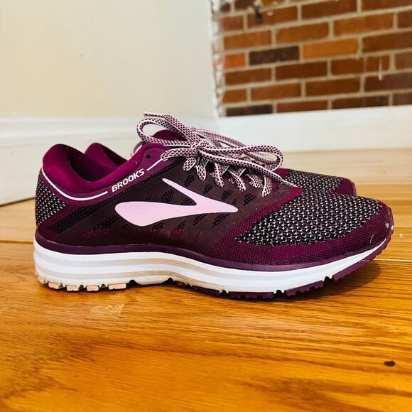 Brooks Womens Plum Pink Purple Revel Running Shoe 1202491B598 Sz 8 US - Picture 6 of 16